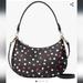 Kate Spade Bags | Kate Spade Staci Glimmer Polka Dot Half Moon Small Shoulder Bag Crossbody, Black | Color: Black/Pink | Size: Os