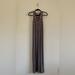 Madewell Dresses | Madewell Women's Navy Blue Tan Striped Long Maxi Tank Dress Slit Racerback Xs | Color: Blue/Tan | Size: Xs