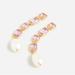 J. Crew Jewelry | J.Crew Long Crystal-And-Pearl Drop Earrings | Color: Pink/White | Size: Os