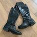 Nine West Shoes | Nine West Black Tall Leather Riding Boot Womens 8.5 | Color: Black | Size: 8.5