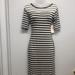 Lularoe Dresses | Lularoe Striped Midi Dress | Color: Black/Gray | Size: S