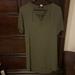 Madewell Dresses | Madewell Olive Green Shift Dress Size Xs | Color: Green | Size: Xs