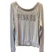 Pink Victoria's Secret Tops | Love Pink Victoria’s Secret Gray Long Sleeve Knit Top S | Color: Gray | Size: S