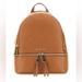 Michael Kors Bags | Michael Kors Rhea Zipper Medium Backpack | Color: Brown/Gold | Size: Os