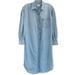Levi's Dresses | Levi's Osteria Duster Long Sleeve Denim Midi Dress, Size Xs, Light Wash | Color: Blue | Size: Xs