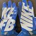 Nike Other | Nike Adult Xl Football Gloves | Color: Blue/White | Size: Os