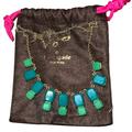 Kate Spade Jewelry | Kate Spade New York Statement Necklace Green Stones And Gold | Color: Gold/Green | Size: Os