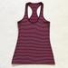 Lululemon Athletica Tops | Lululemon Hyper Stripe Raspberry Glo Light Plum Cool Racerback Crb Tank Top 4 6 | Color: Pink/Purple | Size: 4