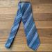 Louis Vuitton Accessories | Louis Vuitton Gray/Blue/Pink Striped Silk Tie. 100% Silk. | Color: Blue/Gray | Size: Os