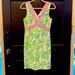 Lilly Pulitzer Dresses | Lilly Pulitzer Sleeveless Dress Size 0, Like New | Color: Green/Pink | Size: 0