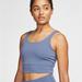 Nike Tops | Nike Yoga Luxe Size Xl Women's Infinalon Crop Top, New | Color: Blue | Size: Xl