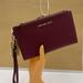 Michael Kors Bags | Michael Kors Jet Set Travel Large Double Zip Wristlet Wallet Dk Cherry Leather | Color: Gold/Purple | Size: Large