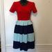 Lularoe Dresses | Lularoe Blue & Red Dress Xxs | Color: Blue/Red | Size: Xxs