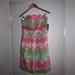 Lilly Pulitzer Dresses | Lilly Pulitzer Betsy Dress Garden Party Patch Dress Floral Strapless Size 6 | Color: Green/Pink | Size: 6