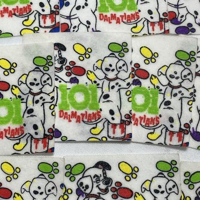 Disney Office | Lot Of 10 Disney 101 Dalmatians Felt Patch Craft 2.75 Inch White Puppy Painting | Color: White | Size: 2.75"