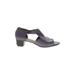 Camper Mule/Clog: Slip-on Chunky Heel Classic Purple Solid Shoes - Women's Size 40 - Open Toe