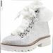 Jessica Simpson Shoes | Jessica Simpson Lace Up Norina Boots W/Faux Fur | Color: White | Size: 6.5