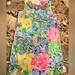 Lilly Pulitzer Dresses | Like New Girls Lily Pulitzer Floral Dress Sz.10 | Color: Pink/Yellow | Size: 10g
