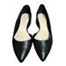 Nine West Shoes | Nine West Saige D'orsay Leather Flats Color Black Size 9m (1328) | Color: Black | Size: 9