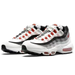 Nike Shoes | Nike Air Max 95 Qs (Youth Size 4.5) Shoes Dh9792 100 Summit White/Chile Red | Color: Red/White | Size: 4.5b