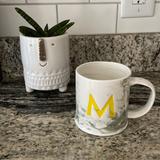 Anthropologie Dining | Nwot Anthropologie “M” Mug | Color: Green/White | Size: Os