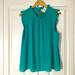 J. Crew Tops | Jcrew Teal Sleeveless Top Size Xl | Color: Blue | Size: Xl