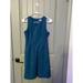 Madewell Dresses | Madewell Keynote Ponte Fit And Flare Blue Teal Sleeveless Dress Xs | Color: Blue | Size: Xs