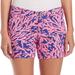 Lilly Pulitzer Shorts | Lilly Pulitzer Callahan Shorts Pink And Navy Coral Print Coral Reef Size 0 | Color: Blue/Pink | Size: 0