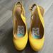 Nine West Shoes | Nine West, Yellow Wedges, Nwt, Women’s Size 7.5 | Color: Yellow | Size: 7.5