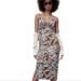 Zara Dresses | Jacquard Dress. Zara Brown. Size L | Color: Brown/White | Size: L