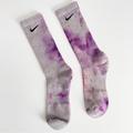 Nike Underwear & Socks | Nike Tie Dye Men’s Crew Socks Dri Fit Gray Purple Largr 8-12 | Color: Gray/Purple | Size: Os