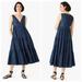 Kate Spade Dresses | New Kate Spade Vineyard Chambray Denim Tiered Midi Sun Spring Dress | Color: Blue | Size: 8