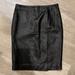 Michael Kors Skirts | Michael Kors 100% Leather Black Pencil Skirt. Size 4 | Color: Black | Size: 4