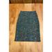 Lularoe Skirts | Lularoe Cassie Skirt Fall Leaf Pattern Teal Green Background Stretchy | Color: Blue | Size: Xs