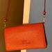 Coach Accessories | Coach Anna Leather Crossbody, Color Is Mango | Color: Red | Size: Os