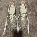 Kate Spade Shoes | Kate Spade Gold Sparkle Wedding Sneaker | Color: Gold | Size: 9