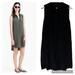 J. Crew Dresses | J. Crew Size S Silk Shirt Dress Sleeveless Black Button Front Pockets B2371 M219 | Color: Black | Size: S