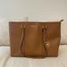 Michael Kors Bags | Michael Kors Sady Large Leather Laptop Tote In Brown | Color: Brown/Gold | Size: Os