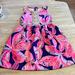 Lilly Pulitzer Dresses | Lilly Pulitzer Baylee Floral Sleeveless A-Line Dress Girl's Size L (8-10) | Color: Blue/Pink | Size: Lg