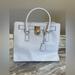Michael Kors Bags | Like New Michael Kors Large White Hamilton Purse | Color: Gold/White | Size: Os