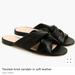 J. Crew Shoes | J.Crew Knotted Leather Sandal New In Box 6 Black L5472 | Color: Black | Size: 6