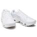 Nike Shoes | Nike Air Max Plus Gs Cw7044-100 Boys White/Metallic Silver Sneaker Shoes Nr2465 | Color: Silver/White | Size: Various