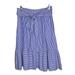 J. Crew Skirts | J.Crew Factory Womens Skirt Size 2 Blue Striped Tie Waist Ruffle Hem A-Line | Color: Blue/White | Size: 2