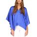 Michael Kors Tops | Michael Kors Blue Jacquard Handkerchief-Hem Logo Top Women's Size S/M Nn906afa | Color: Blue | Size: S/M