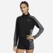 Nike Tops | Nike Women's Dri-Fit Long Sleeve ¼ Zip Training Shirt Size M | Color: Black/Gray | Size: M