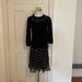 Kate Spade Dresses | Kate Spade Sweater Flower Overlay Dress Small | Color: Black | Size: S