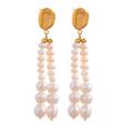 Anthropologie Jewelry | New Marion Natural Drop Pearl Earrings | Color: Cream/Gold | Size: Os