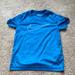 Nike Shirts & Tops | Nike Blue Dri Fit Swoosh T-Shirt Tee Shirt Blue Red White Youth Large 6 7 Boys | Color: Blue/White | Size: 7b