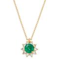 Kate Spade Jewelry | Kate Spade Sunny Halo Emerald Green Pendant Necklace | Color: Gold/Green | Size: Os