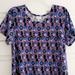 Lularoe Dresses | Lularoe Geometric Print Carly Dress | Color: Blue/Purple | Size: M